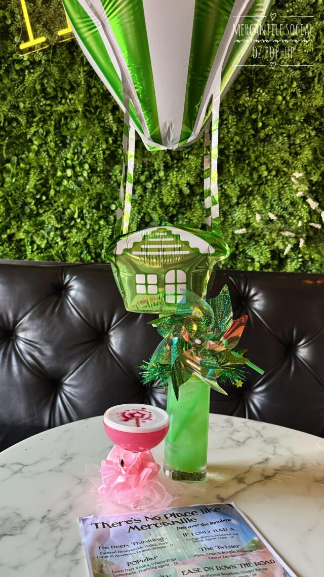 Follow the yellow brick road to @mercantilesocial for some wicked cocktails and an Oz-some night out! 🩷💚{#hosted}  🎀 Popular ⬆️ Defying Gravity ♥️ If I Only Had A… 🏠 Oh-Mah-Haw (mocktail) 💛Ease On Down The Road 🍅 Bruschetta
*Must be 21 or older to consume alcohol. Please drink responsibly.

📍 Mercantile Social | Alpharetta
🅿️ free public parking located in nearby garages/along the street 

Thank you @eguerrer3165 for a fun experience!  Vibes executed by the incredible @megga_poppins!