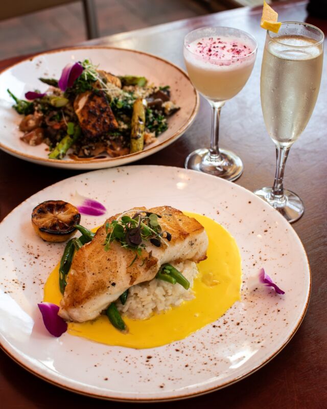 Wahoo! Grill in Decatur has been a neighborhood staple for years. This European-influenced bistro features a seasonal menu that will have your mouth watering and a beautiful dining space, including a spacious outdoor patio. They’re available for private event bookings, including weddings!
{hosted}  🍞 burrata, EVOO, balsamic focaccia 🐟 seared sea bass
🍹 rosey cheeks
🥂 75 south
🍰flourless chocolate cake
*Must be 21 or older to consume alcohol. Please drink responsibly.  🌱 vegetarian friendly menu! @cwissioinatlanta got the Bamboo Veggie Bowl 🍞 certain items can also be made gluten-free!

⚠️ All content owned by @kat.eats
 📍@wahoo_grill | Decatur 🅿️ valet parking (tip) or free nearby neighborhood street parking