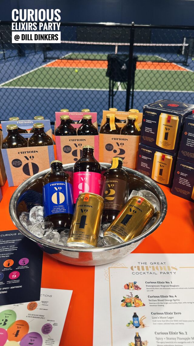 Thank you to all who came out to The Great Curious Cocktail Party last night with @curiouselixirs booze-free craft cocktails 🥂 I hope you all had fun playing pickelball and made some new friends!  🏓 Huge shoutout to @dilldinkerswestend for hosting this party with me!  With Curious Elixirs, you can level up your sober fun (like being active with pickleball) but still enjoy the taste of your favorite cocktails, just without the booze. Find Curious Elixirs at select outlets (see their website for details).

📢 Attended yesterday? Dill Dinkers West End is giving away 10 hours of court time for 1 OR 5 hours for 2 people. Want to win? Rules were posted around the venue last night and also in my Stories! 
📍 Dill Dinkers West End | Atlanta
•
•
•
•
•
•
#curiouselixirs #partycurious25 #boozefreecocktails #dilldinkerswestend #pickleballplayers #thingstodoinatl #boozefree #atlevents #atlfoodie #atlliving #dilldinkerswexkateats